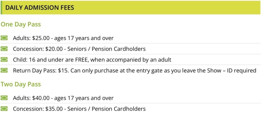2023 Caravan & Camping Supershow Sydney Ticket Information